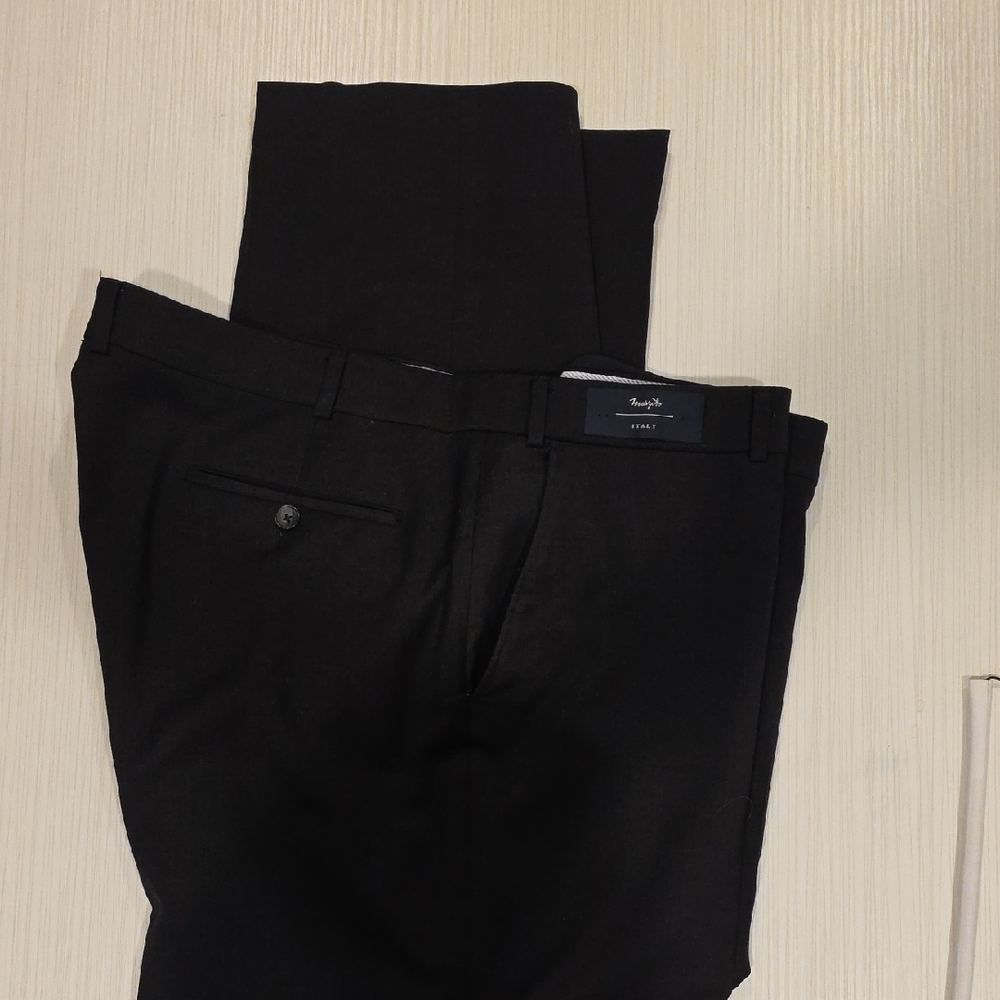 Saks Fifth Avenue Classic Dark Charcoal Dress Pants